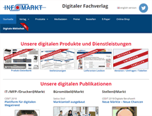 Tablet Screenshot of infomarkt.de